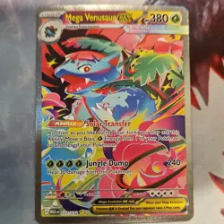 Pokemon Mega Venusaur ex Holo Special Illustration Rare 177/132 Me01 Set - Image 2