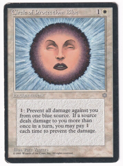Circle Of Protection Blue Ice Age #13 Magic The Gathering 1995 MTG Single - Image 1