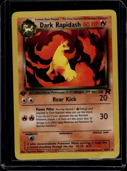 Dark Rapidash #44/82 Team Rocket Pokemon - Image 1