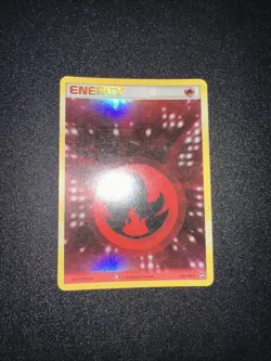 Pokemon TCG Fire Energy 104/108 Power Keepers Holo Rare MP - Image 1