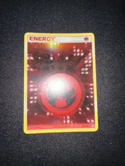 Pokemon TCG Fire Energy 104/108 Power Keepers Holo Rare LP - Image 1