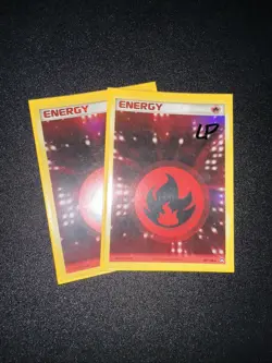Pokemon TCG Fire Energy 104/108 Power Keepers Holo Rare LP - Image 3