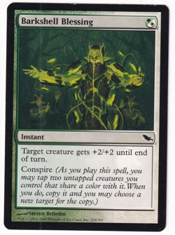 Barkshell Blessing Shadowmoor #224 Magic The Gathering 2008 MTG Single - Image 1
