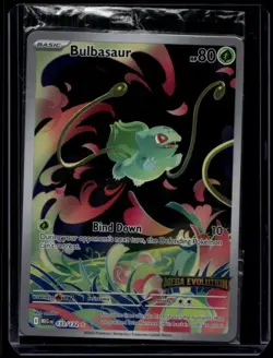 Pokemon TCG Bulbasaur 133/132 Mega Evolution Illustration Sealed Rare NM A - Image 1
