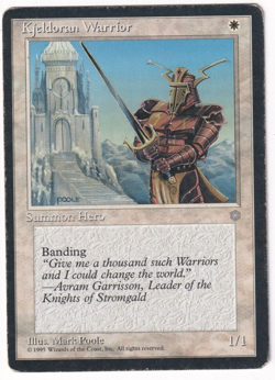 Kjeldoran Warrior Ice Age #41 Magic The Gathering 1995 MTG Single - Image 1