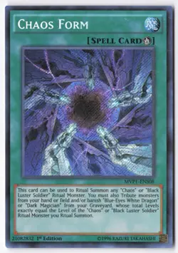 Chaos Form 1st Ed SR Dark Side of Dimensions Secret Edition MVP1-ENS08 LP - Image 1