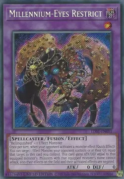 Yugioh! LP Millennium-Eyes Restrict - LDS1-EN051 - Secret Rare - Limited Edition - Image 1
