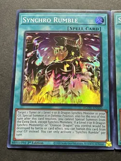 3x Synchro Rumble | AGOV-EN060 | Super Rares | LP | 1st Edition | YuGiOh! - Image 3