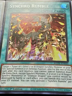 3x Synchro Rumble | AGOV-EN060 | Super Rares | LP | 1st Edition | YuGiOh! - Image 4