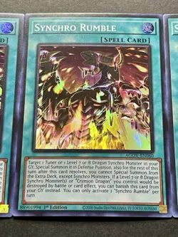 3x Synchro Rumble | AGOV-EN060 | Super Rares | LP | 1st Edition | YuGiOh! - Image 5