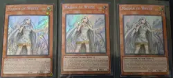3x Maiden of White SDWD-EN041 Secret Rare 1st Edition NM YuGiOh Playset NM - Image 1