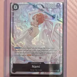 Bandai One Piece CCG Nami Rush Special Holo 6000 Power 8 Cost OP15-086 - Image 1