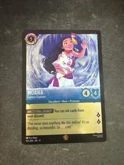 Disney Lorcana - Moana Curious Explorer - Winterspell 155/204 - Foil NM - Image 1