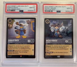 Disney Lorcana Musketeer Mickey - Donald PROMO 2023 Events PSA 10 - Image 1