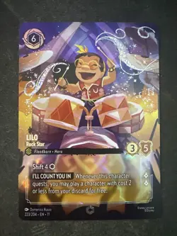 Lilo - Rock Star 223/204 Enchanted Disney Lorcana Winterspell EN - 11 - Image 1