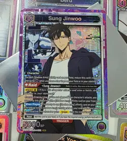 Union Arena SOLO LEVELING Sung Jinwoo UE17BT/SLG-1-022 SR Foil New Unused - Image 1