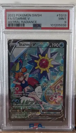 Starmie V TG13/TG30 Swsh10: Astral Radiance Trainer Gallery Holo PSA MINT 9 - Image 1