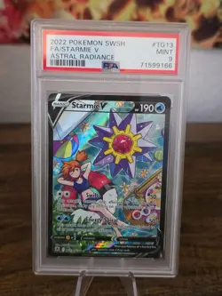 PSA 9 Starmie V TG13/TG30 Swsh10: Astral Radiance Trainer Gallery Holo - Image 1