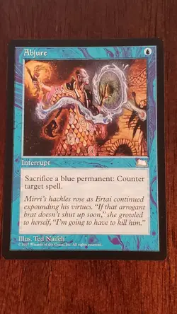 Abjure Weatherlight EX/LP 31/167 MTG Magic the Gathering Interrupt Uncommon Blue - Image 1