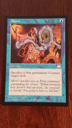Abjure Weatherlight EX/LP 31/167 MTG Magic the Gathering Interrupt Uncommon Blue - Image 3