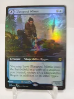 Mtg Foil NM Glasspool Mimic Extended Art Zendikar Rising Card - Image 1
