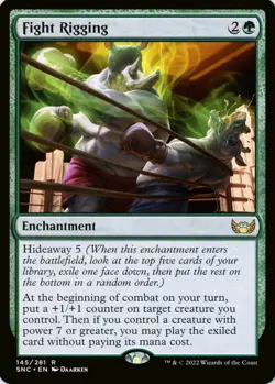 X 1 Fight Rigging NM Streets of New Capenna 145 MTG Magic The Gathering - Image 1