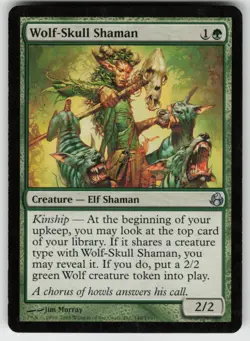 MTG Wolf-Skull Shaman U Morningtide 140 LP - Image 1