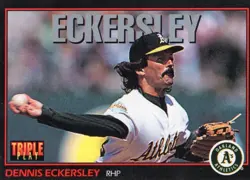 DENNIS ECKERSLEY Lot of 18 Different ML Baseball Cards Cubs A's Red Sox St Louis - Image 4