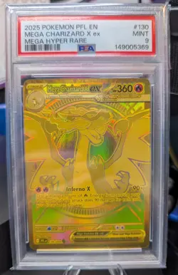 Pokemon TCG Mega Charizard X ex 130/094 - Phantasmal Flames - PSA 9 - Image 2