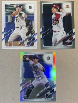 Munetaka Murakami RC Rookie 2021 Topps NPB Baseball Base #92 + Chrome SP 138 58 - Image 1