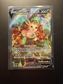 Pokemon TCG Leafeon V 167/203 Full Art Ultra Rare Evolving Skies NM Holo - Image 1