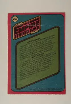 1980 O-Pee-Chee Star Wars: The Empire Strikes Back - Picture Card Series 3 #265 - Image 2