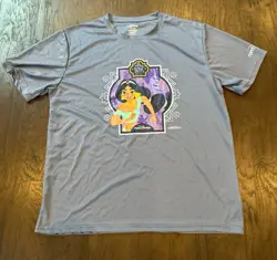 RunDisney Shirt Mens XL Blue Jasmine Princess 10K Marathon 2025 Aladdin - Image 1