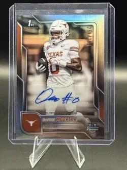 2025 Bowman Chrome U- Deandre Moore Jr 1st Bowman Auto 254/299 - Image 1