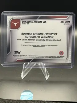 2025 Bowman Chrome U- Deandre Moore Jr 1st Bowman Auto 254/299 - Image 2