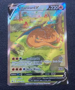Pokemon TCG Charizard v SWSH260 Black Star Promo - Image 1