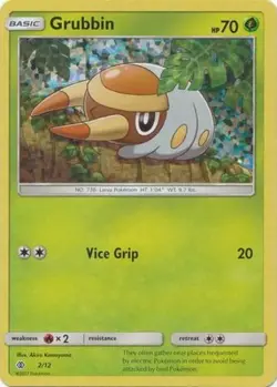 Grubbin - 2/12 - Holo - McDonald's Promo 2017 DMG, English Pokemon Promos - Image 1