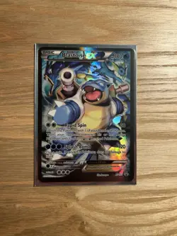Pokemon TCG Card - Blastoise EX XY122 Black Star Promo Full Art XY Holo Rare - Image 1