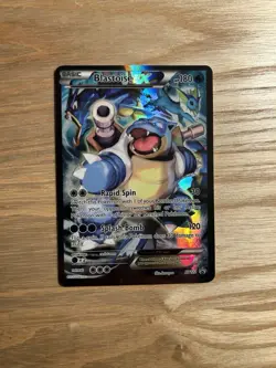 Pokemon TCG Card - Blastoise EX XY122 Black Star Promo Full Art XY Holo Rare - Image 2