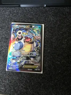 Pokemon TCG Blastoise EX XY122 Black Star Promo Full Art Holo Card - Image 2