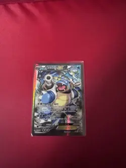 Pokemon TCG Blastoise EX XY122 Black Star Promo Full Art Holo Good Condition - Image 1