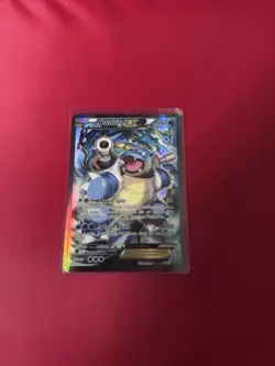 Pokemon TCG Blastoise EX XY122 Black Star Promo Full Art Holo Good Condition - Image 2