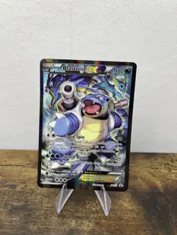 Pokemon TCG Blastoise EX XY122 Black Star Promo Holo Full Art MP condition - Image 1