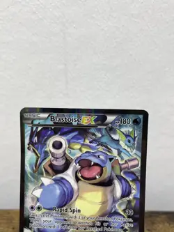 Pokemon TCG Blastoise EX XY122 Black Star Promo Holo Full Art MP condition - Image 2