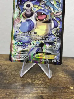 Pokemon TCG Blastoise EX XY122 Black Star Promo Holo Full Art MP condition - Image 3