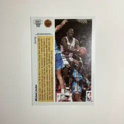 1991-92 Upper Deck Scoring Michael Jordan Chicago Bulls #AW1 - Image 2
