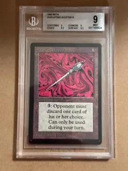 Disrupting Scepter - BETA - MTG - BGS 9. MINT. - Image 1