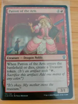 MTG Patron of the Arts (FOIL) 191 Battle for Baldur's Gate M/NM Free UK P&P - Image 1