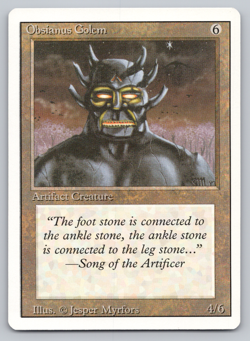 Obsianus Golem - NM - Revised 1994 3rd Edition- MTG - Image 1