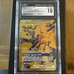 Pokemon Pikachu & Zekrom GX SM248 Black Star Promo TCG CGC 10 Gem Mint - Image 1